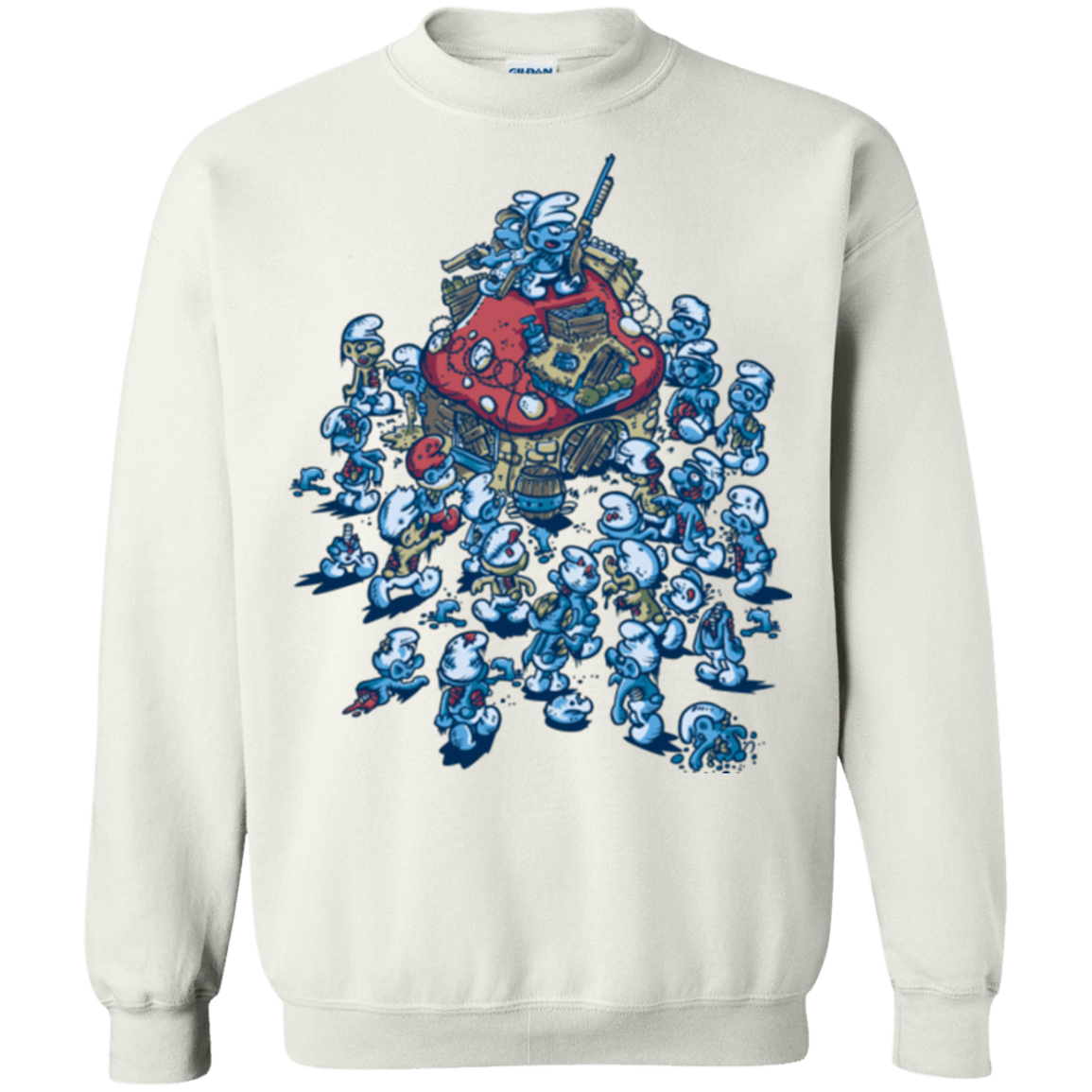 Sweatshirts White / Small BLUE HORDE Crewneck Sweatshirt