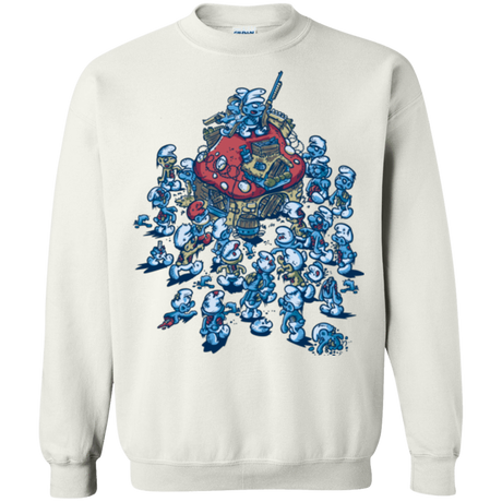 Sweatshirts White / Small BLUE HORDE Crewneck Sweatshirt