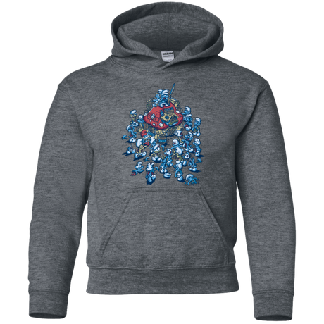Sweatshirts Dark Heather / YS BLUE HORDE Youth Hoodie