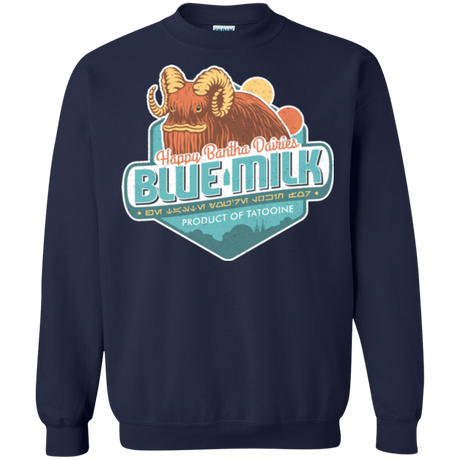 Sweatshirts Navy / S Blue Milk Crewneck Sweatshirt