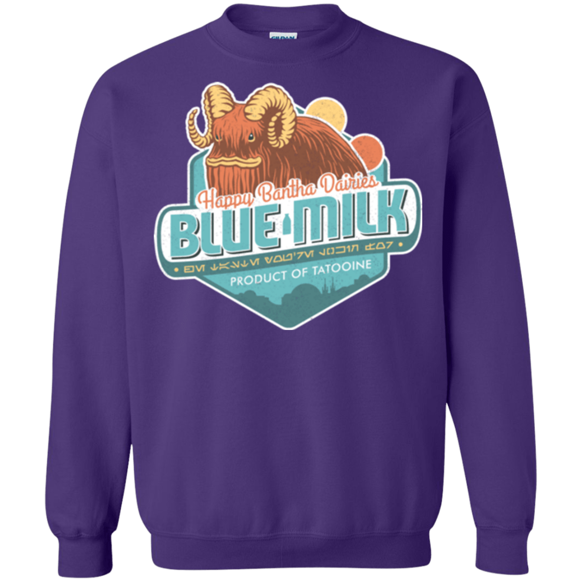 Sweatshirts Purple / S Blue Milk Crewneck Sweatshirt
