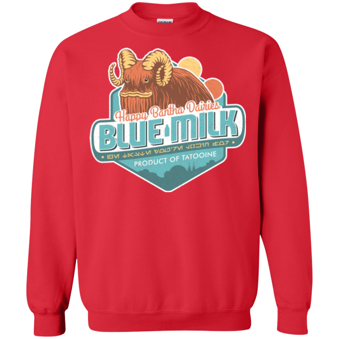 Sweatshirts Red / S Blue Milk Crewneck Sweatshirt