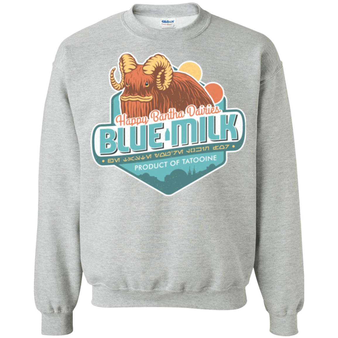 Sweatshirts Sport Grey / S Blue Milk Crewneck Sweatshirt