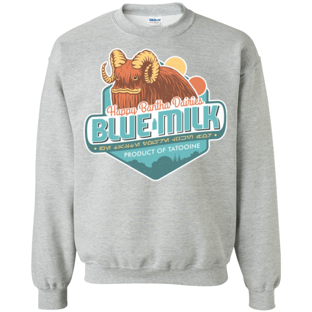 Sweatshirts Sport Grey / S Blue Milk Crewneck Sweatshirt