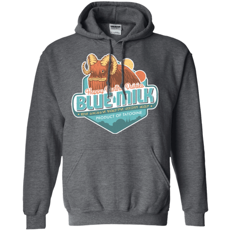 Sweatshirts Dark Heather / S Blue Milk Pullover Hoodie