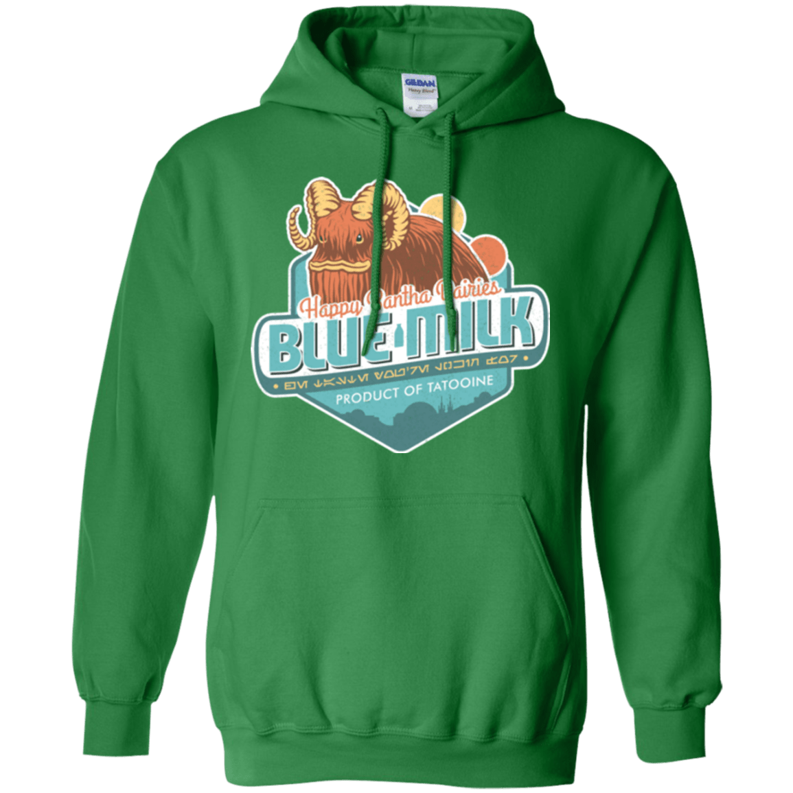 Sweatshirts Irish Green / S Blue Milk Pullover Hoodie