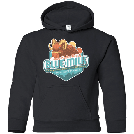 Sweatshirts Black / YS Blue Milk Youth Hoodie