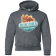 Sweatshirts Dark Heather / YS Blue Milk Youth Hoodie