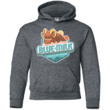 Sweatshirts Dark Heather / YS Blue Milk Youth Hoodie