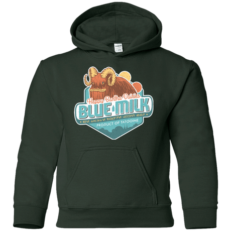 Sweatshirts Forest Green / YS Blue Milk Youth Hoodie