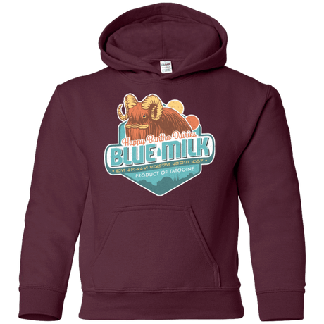 Sweatshirts Maroon / YS Blue Milk Youth Hoodie