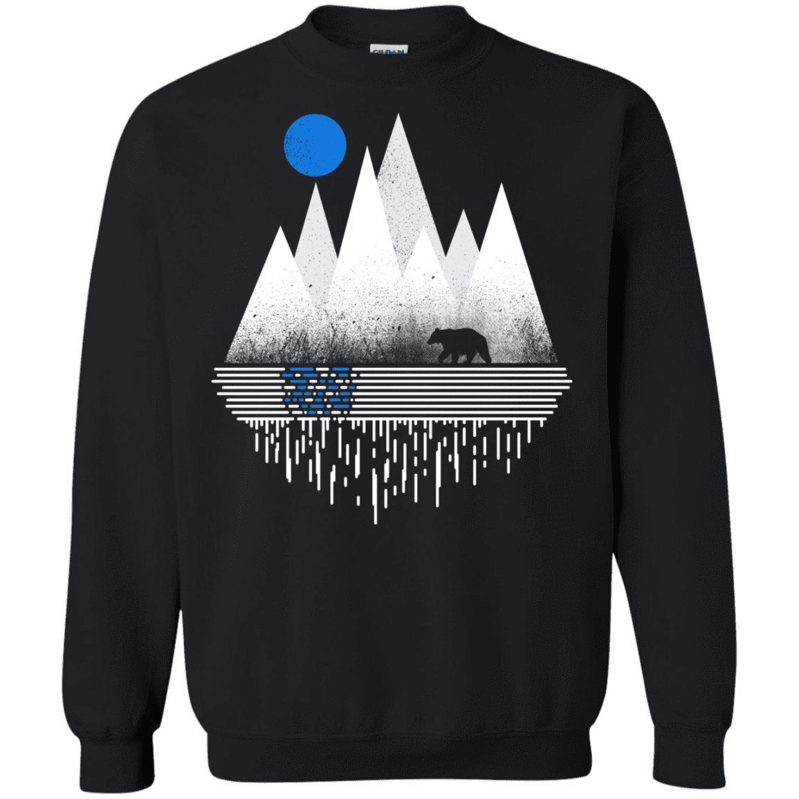 Sweatshirts Black / S Blue Moon Crewneck Sweatshirt