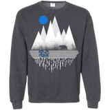 Sweatshirts Dark Heather / S Blue Moon Crewneck Sweatshirt