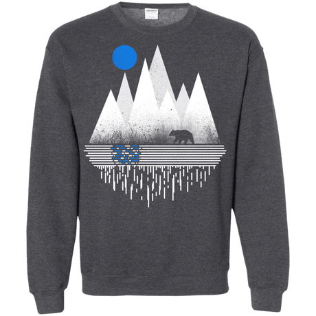 Sweatshirts Dark Heather / S Blue Moon Crewneck Sweatshirt