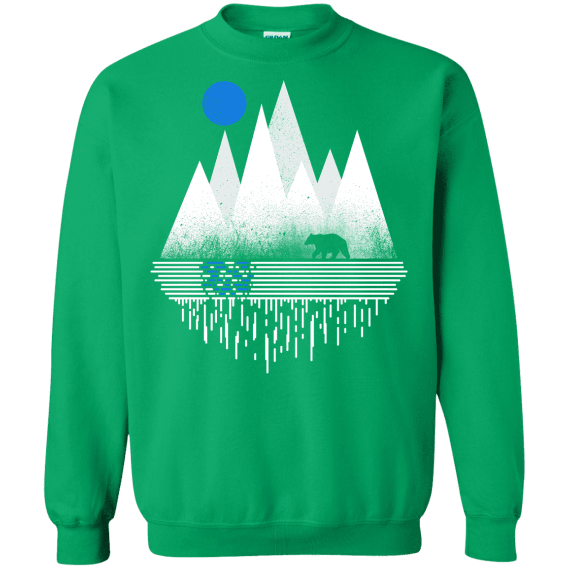 Sweatshirts Irish Green / S Blue Moon Crewneck Sweatshirt