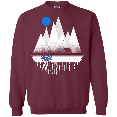 Sweatshirts Maroon / S Blue Moon Crewneck Sweatshirt