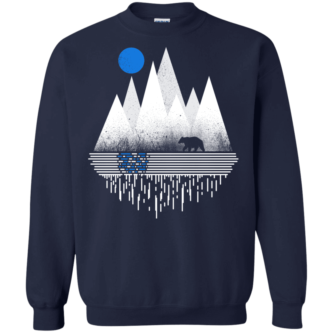 Sweatshirts Navy / S Blue Moon Crewneck Sweatshirt