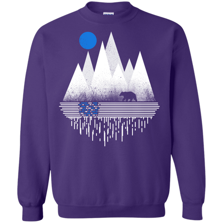 Sweatshirts Purple / S Blue Moon Crewneck Sweatshirt