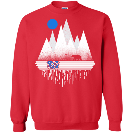 Sweatshirts Red / S Blue Moon Crewneck Sweatshirt