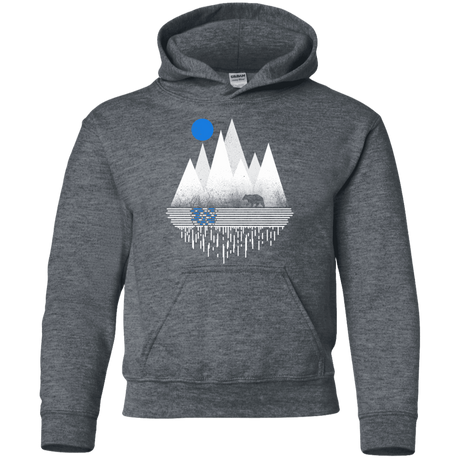 Sweatshirts Dark Heather / YS Blue Moon Youth Hoodie