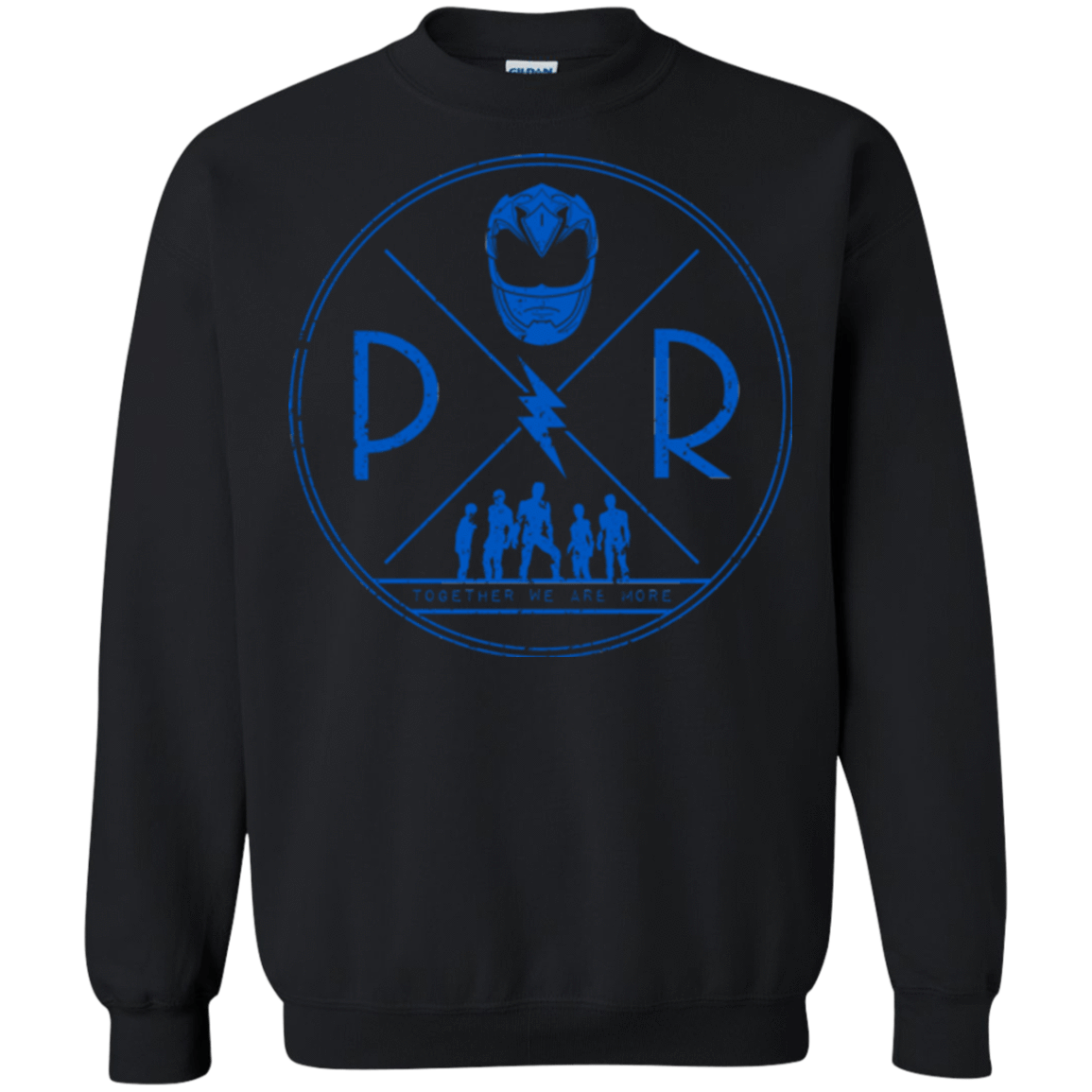 Sweatshirts Black / Small Blue Power Crewneck Sweatshirt