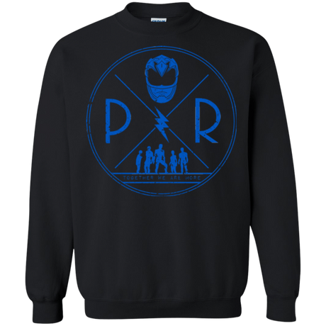 Sweatshirts Black / Small Blue Power Crewneck Sweatshirt