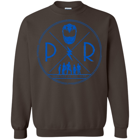 Sweatshirts Dark Chocolate / Small Blue Power Crewneck Sweatshirt