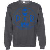 Sweatshirts Dark Heather / Small Blue Power Crewneck Sweatshirt