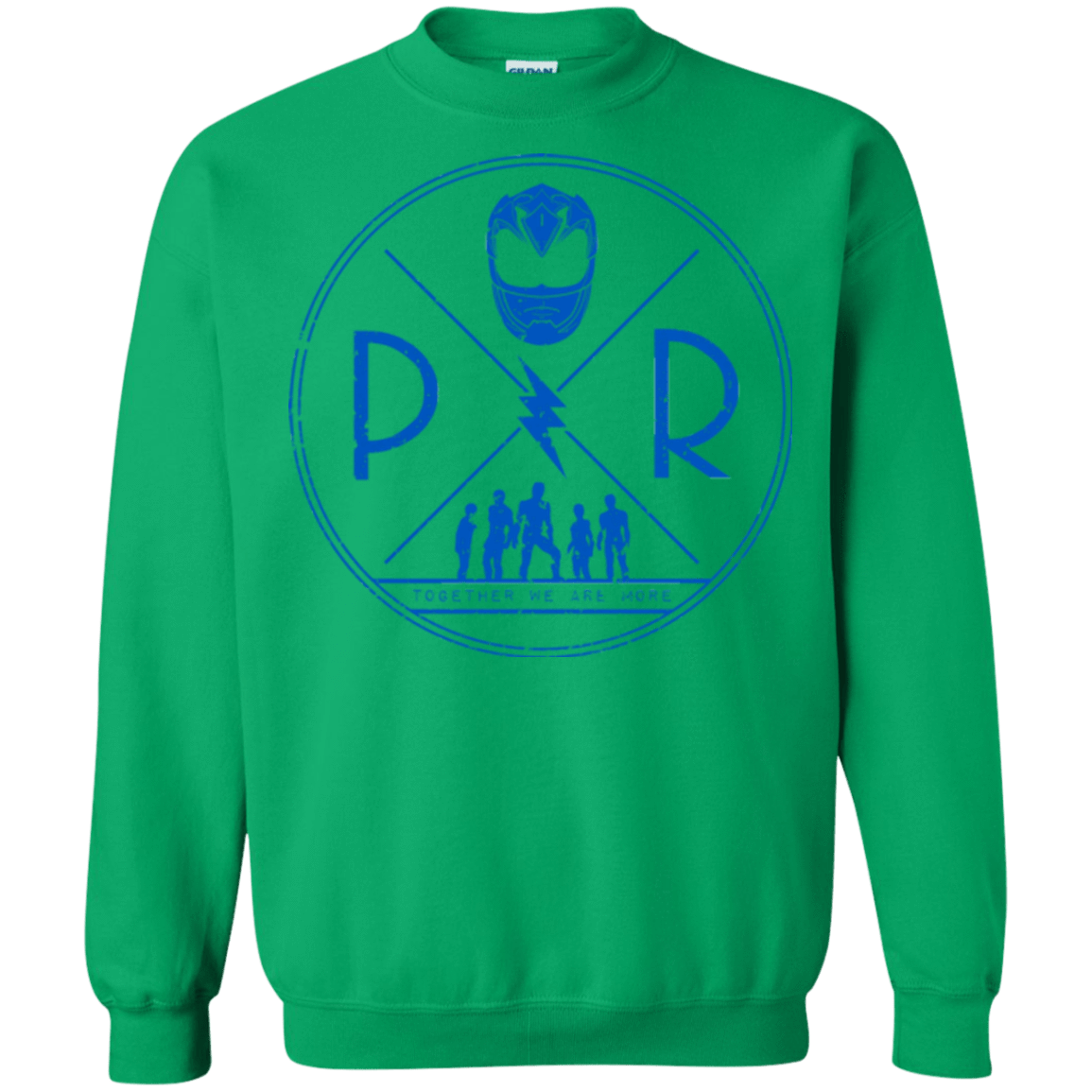 Sweatshirts Irish Green / Small Blue Power Crewneck Sweatshirt