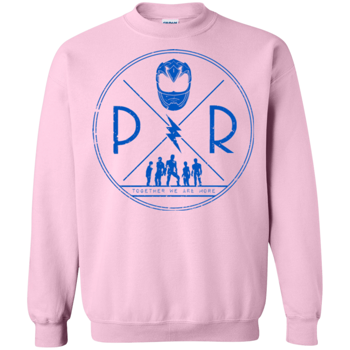 Sweatshirts Light Pink / Small Blue Power Crewneck Sweatshirt