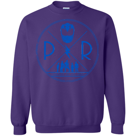 Sweatshirts Purple / Small Blue Power Crewneck Sweatshirt