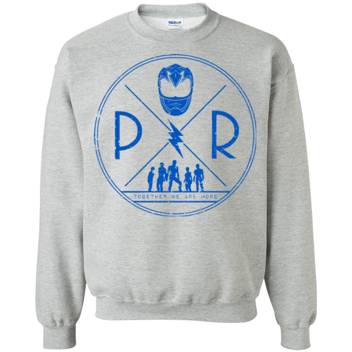 Sweatshirts Sport Grey / Small Blue Power Crewneck Sweatshirt