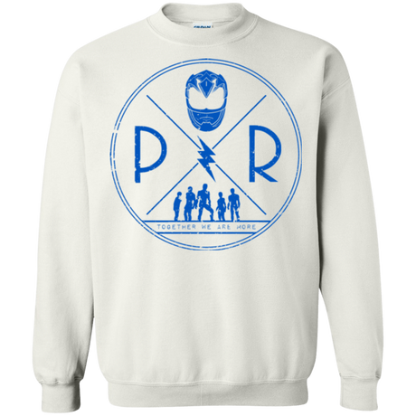 Sweatshirts White / Small Blue Power Crewneck Sweatshirt