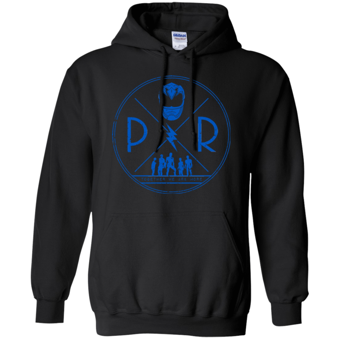 Sweatshirts Black / Small Blue Power Pullover Hoodie