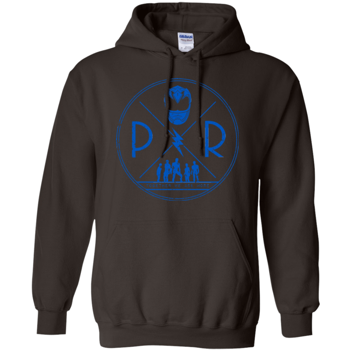 Sweatshirts Dark Chocolate / Small Blue Power Pullover Hoodie