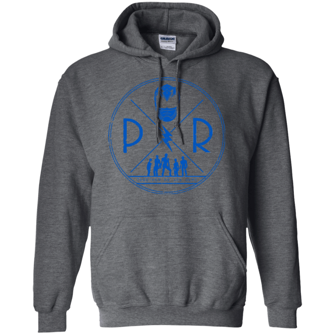 Sweatshirts Dark Heather / Small Blue Power Pullover Hoodie