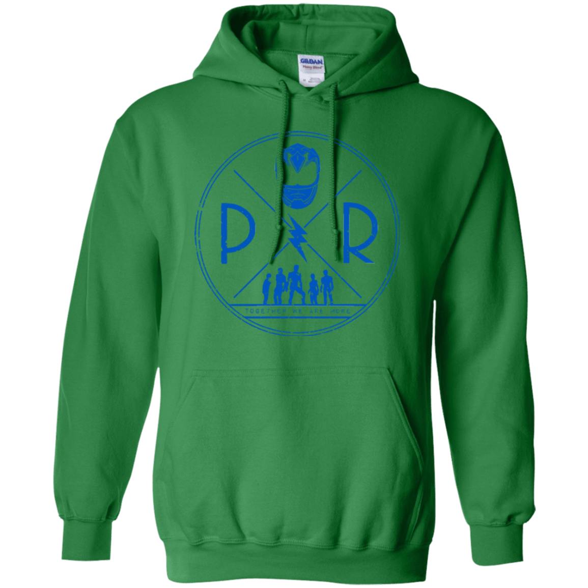 Sweatshirts Irish Green / Small Blue Power Pullover Hoodie