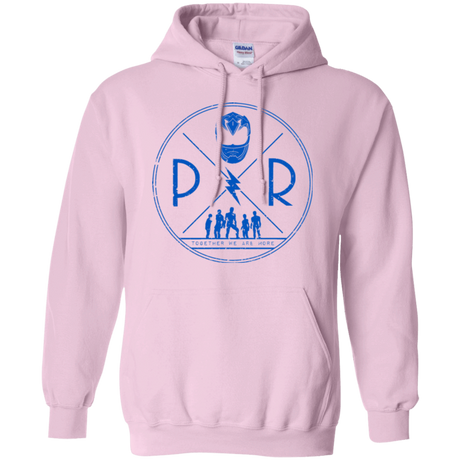 Sweatshirts Light Pink / Small Blue Power Pullover Hoodie