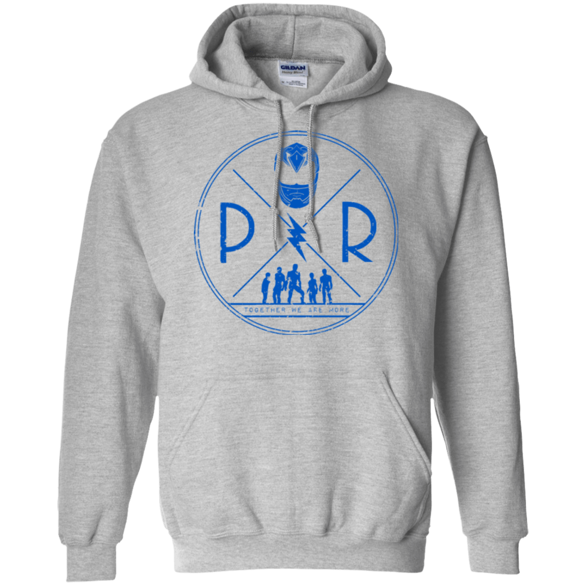 Sweatshirts Sport Grey / Small Blue Power Pullover Hoodie