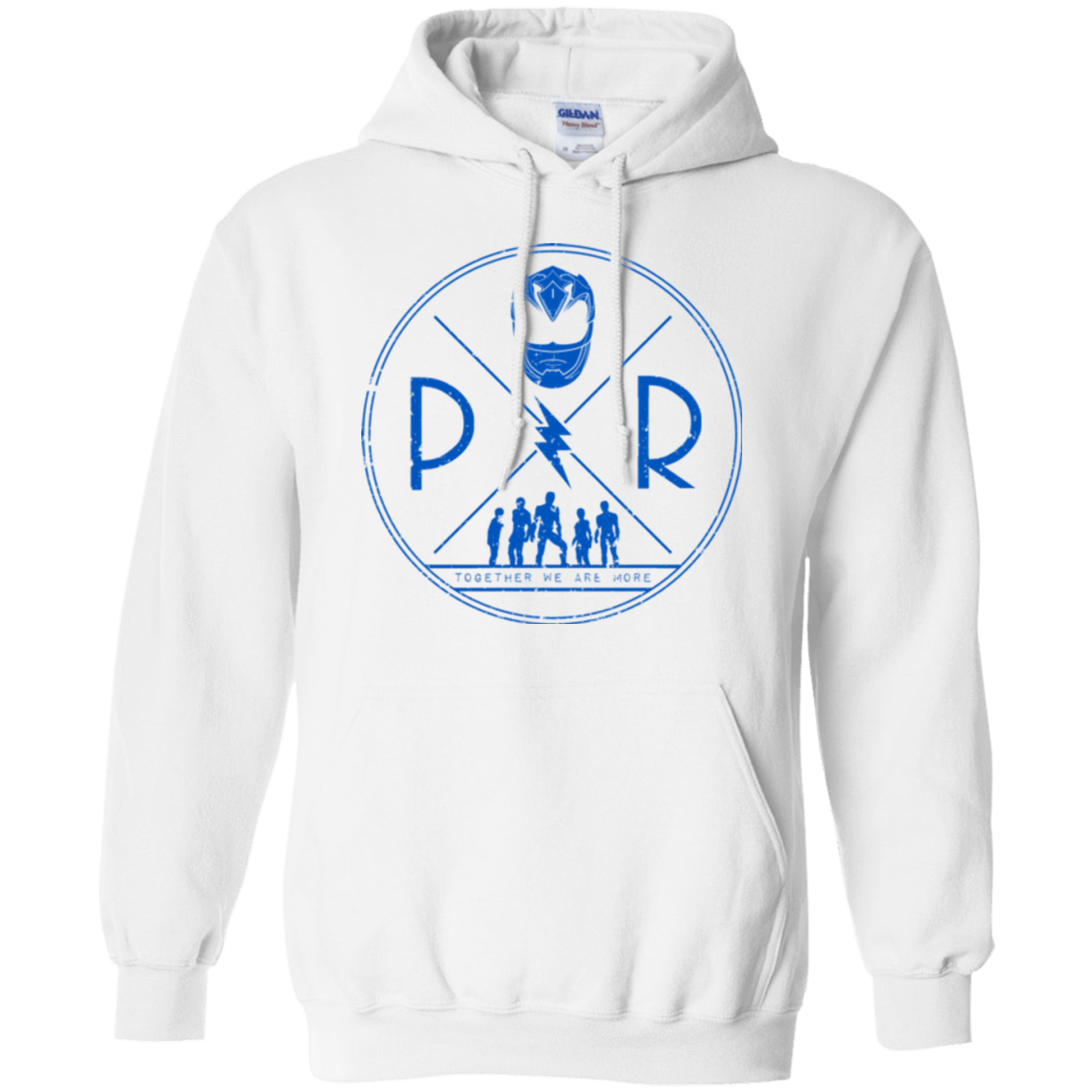 Sweatshirts White / Small Blue Power Pullover Hoodie