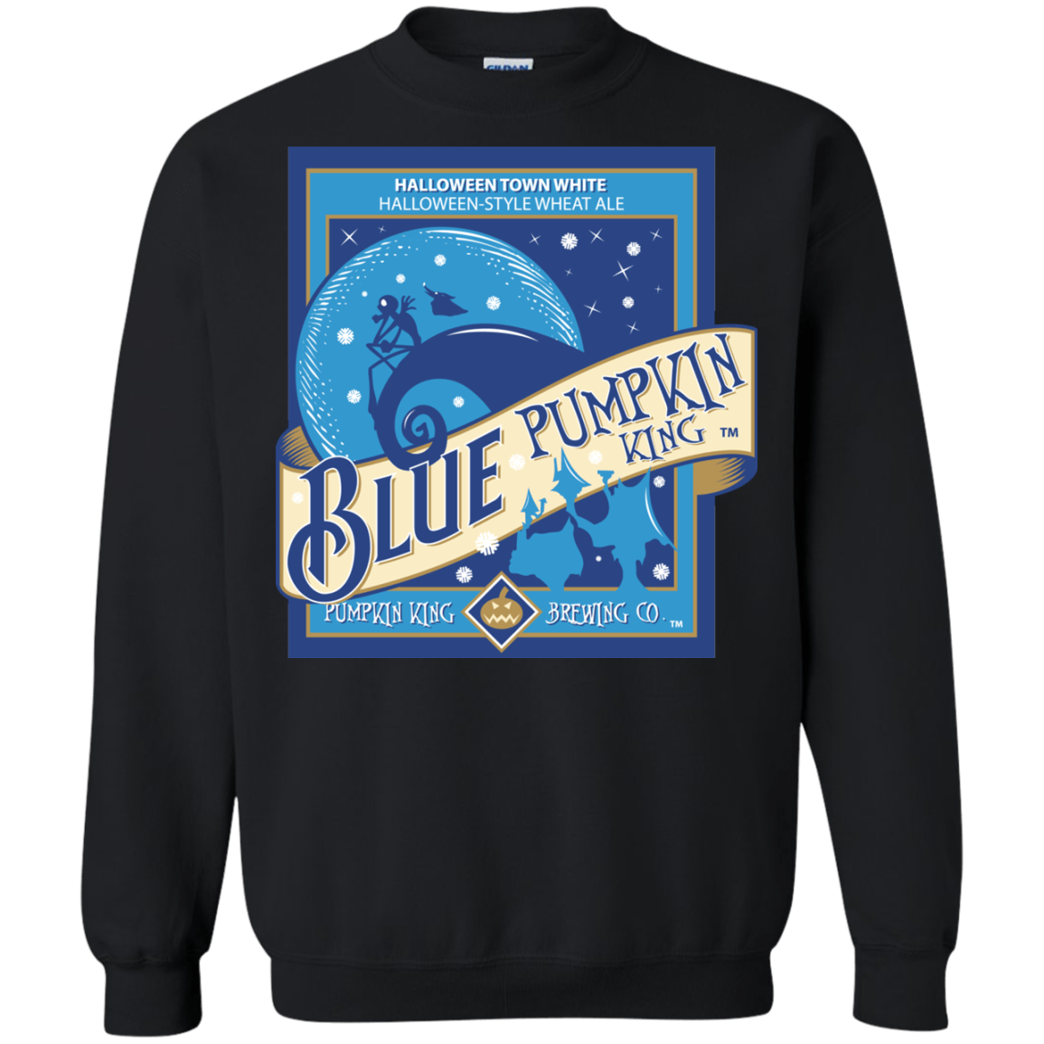 Sweatshirts Black / Small Blue Pumpkin King Crewneck Sweatshirt