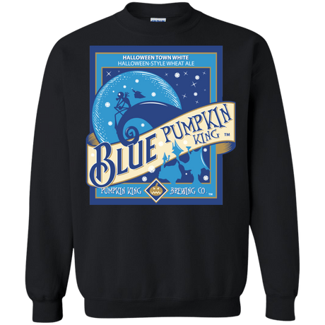 Sweatshirts Black / Small Blue Pumpkin King Crewneck Sweatshirt