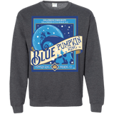 Sweatshirts Dark Heather / Small Blue Pumpkin King Crewneck Sweatshirt