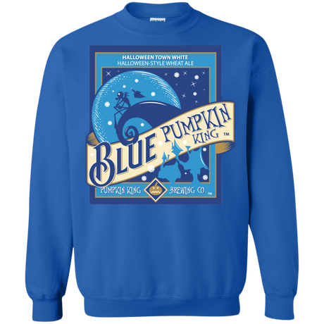 Sweatshirts Royal / Small Blue Pumpkin King Crewneck Sweatshirt