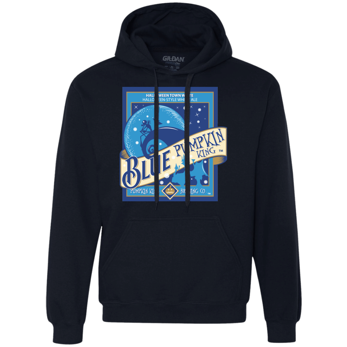 Sweatshirts Navy / Small Blue Pumpkin King Premium Fleece Hoodie