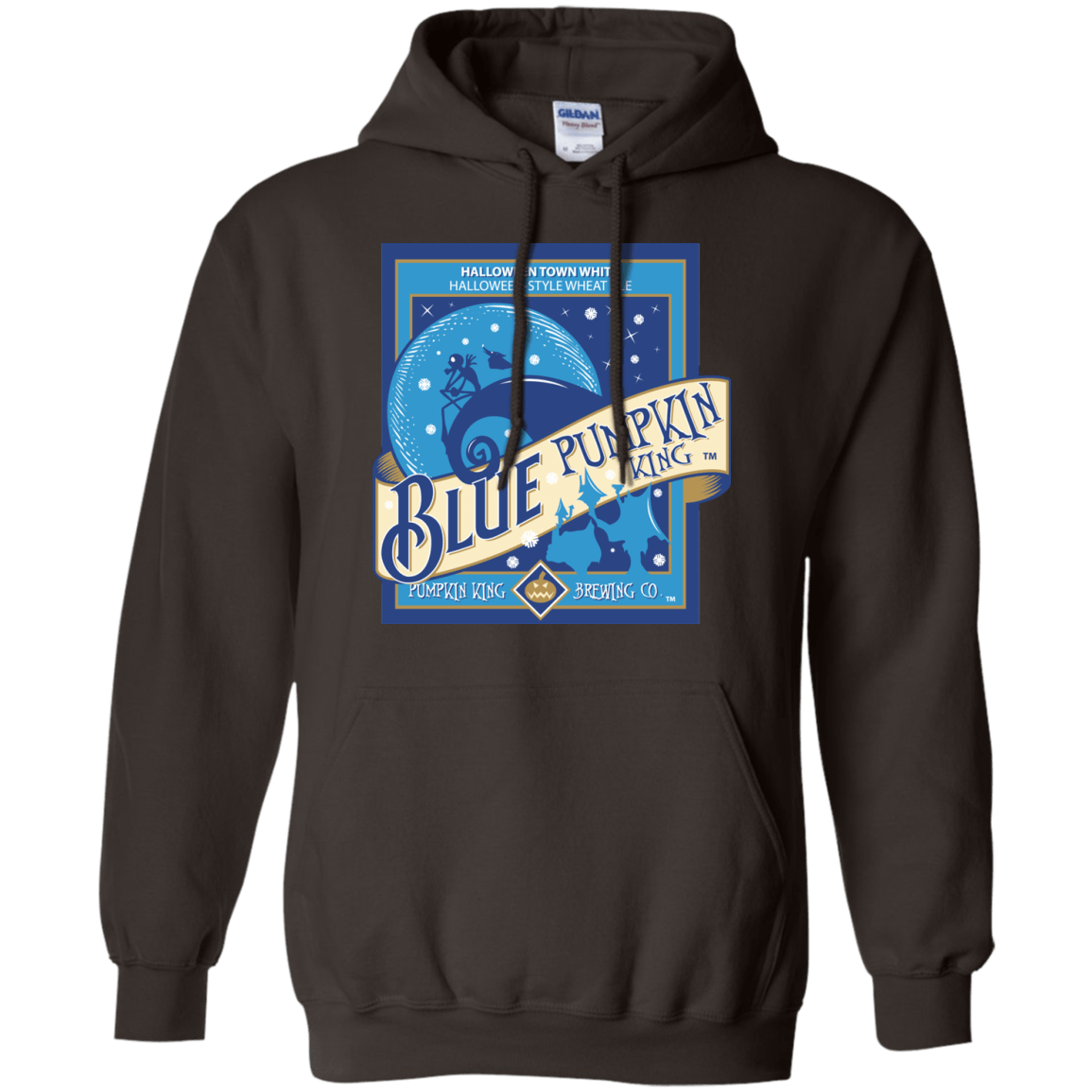 Sweatshirts Dark Chocolate / Small Blue Pumpkin King Pullover Hoodie