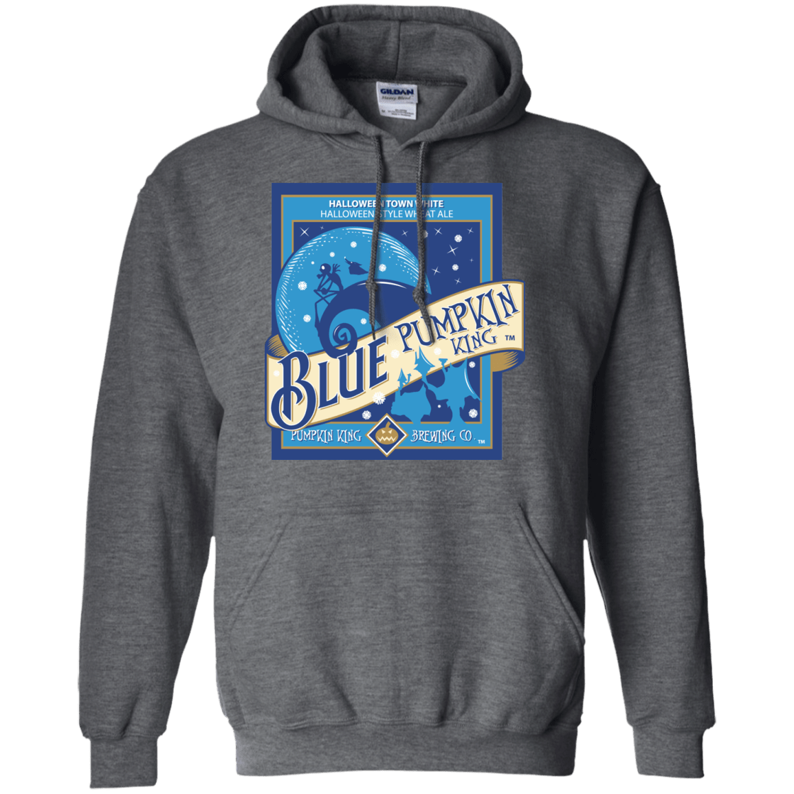 Sweatshirts Dark Heather / Small Blue Pumpkin King Pullover Hoodie