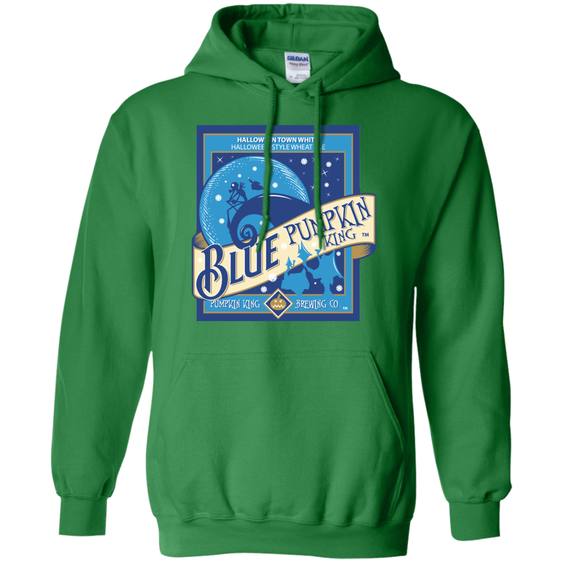 Sweatshirts Irish Green / Small Blue Pumpkin King Pullover Hoodie