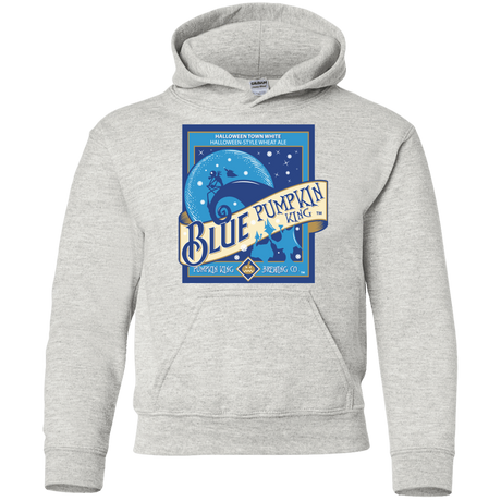 Sweatshirts Ash / YS Blue Pumpkin King Youth Hoodie