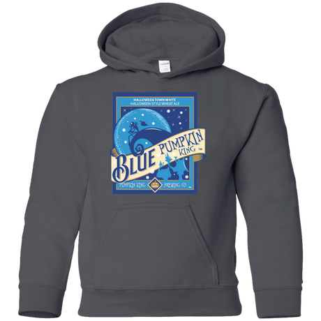 Sweatshirts Charcoal / YS Blue Pumpkin King Youth Hoodie
